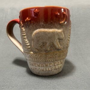 Shenandoah National Park Large 20 oz. Embossed Coffee Mug- Bears and Pine Trees